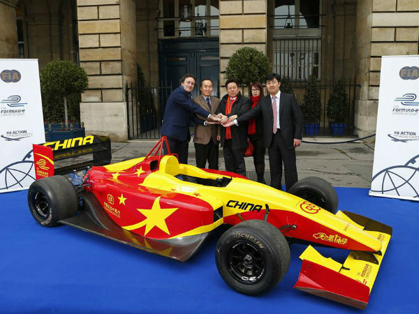 Formula E Car Unveiled In Frankfurt