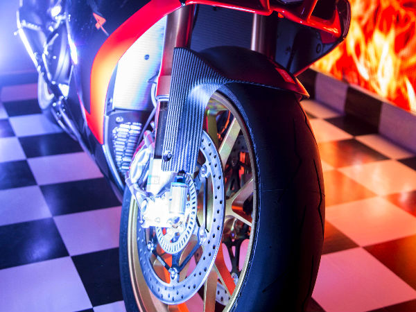 Sunny Leone Unveils Aprilia & Moto Guzzi Super bikes