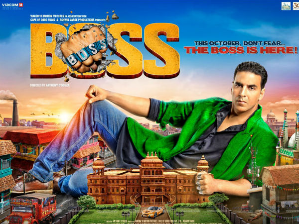 Boss Akshay Kumar Stunt With Golden Mercedes Benz 