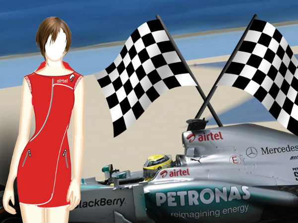 2013 F1 Grid Girls Costume 