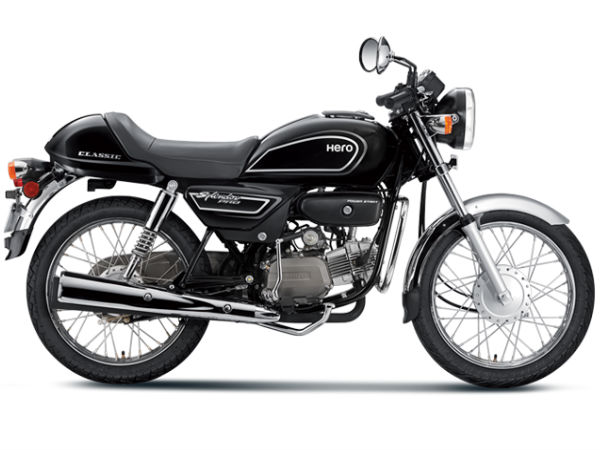 hero motocorp splendor pro classic carbon black
