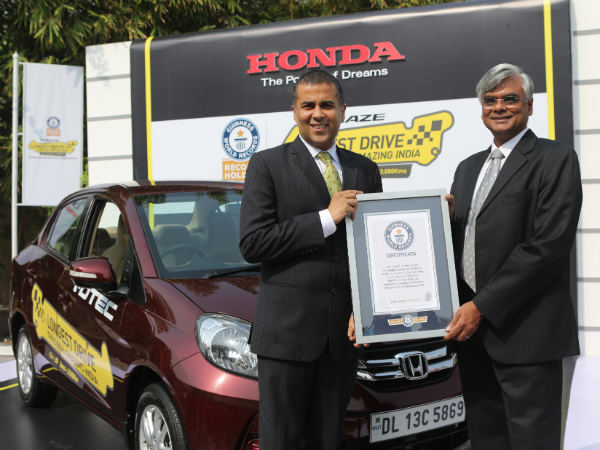 honda amaze world record 