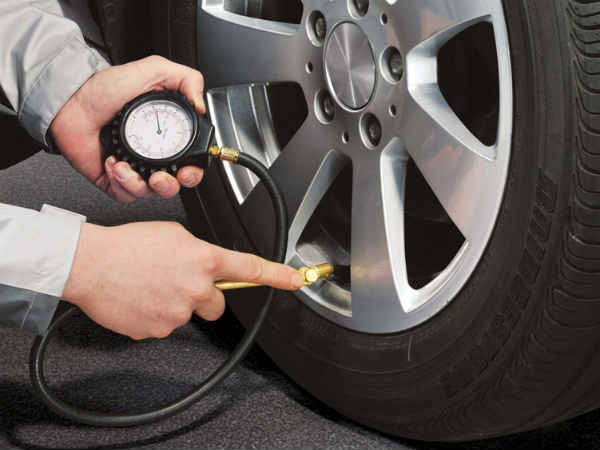 टायर प्रेसर पर ध्‍यान: 