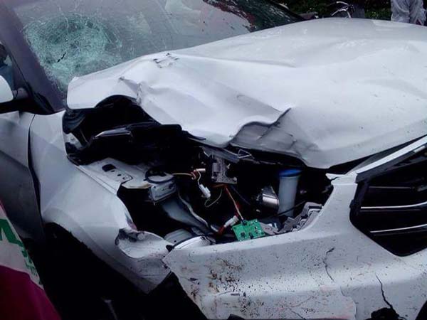 ह्युंडई क्रेटा हुई भीषण हादसे का शिकार 