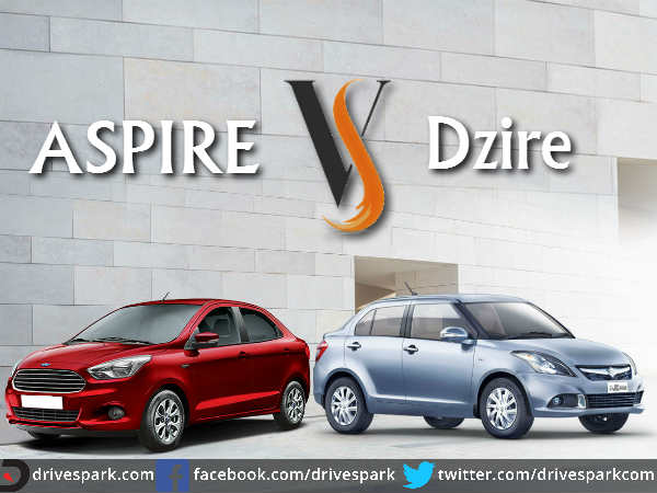 फोर्ड फिगो एस्‍पायर या स्विफ्ट डिजायर, कौन है बेहतर 