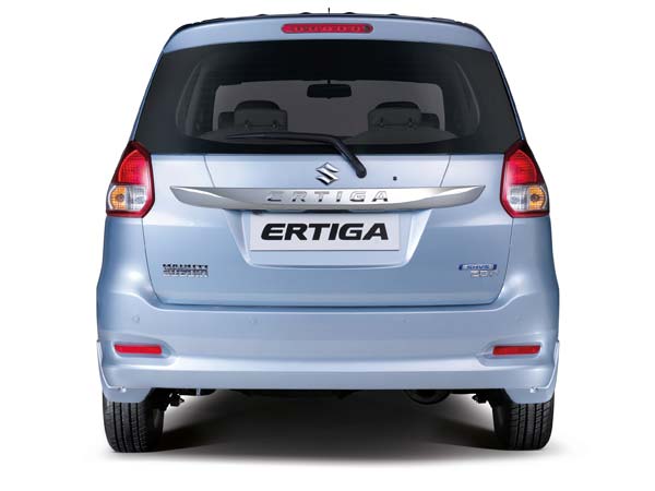 maruti suzuki ertiga rear profile