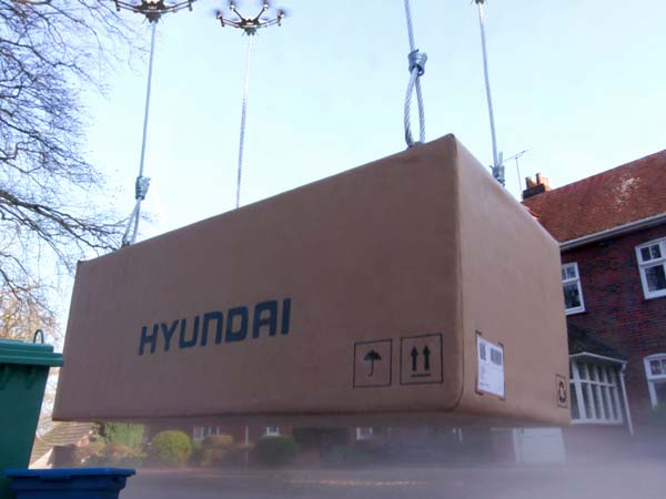 Hyundai's Flying Delivery
