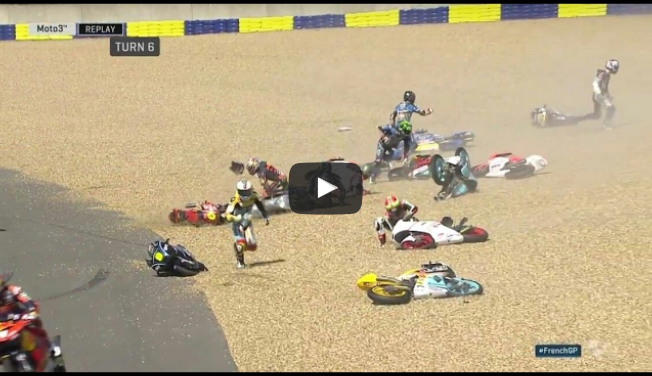 Video- रेसिंग ट्रैक पर रिसे ऑयल ने ढ़ाया 