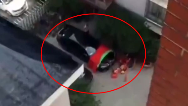 ब्रांड न्यू BMW की पूजा करते समय लगी आग, हुई धुआं-धुआं - देखें विडियो