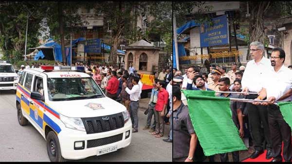 अब महिंद्रा TUV300 से दौडेगी मुंबई पुलिस - CM ने खुद दिखाई हरी झंडी 