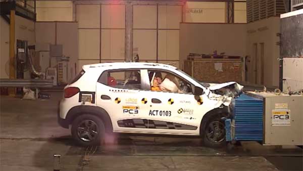 क्रैश टेस्ट में फेल हुई रेनॉ क्विड - मिली जीरो रेटिंग