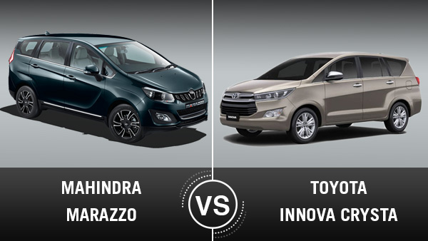 Mahindra Marazzo Vs Toyota Innova Crysta: जानिए कौन है सबसे बेहतर?