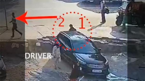 ठक-ठक गैंग की चोरी सीसीटीवी में कैद - 40 रुपए गिराकर लुटे 4 लाख