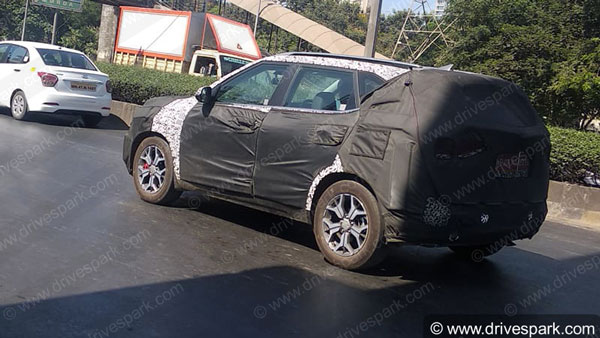 नई किया SP2i एसयूवी टेस्टिंग लॉन्च फोटो