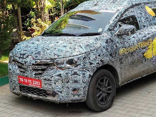 रेनॉल्ट ट्राइबर टेस्टिंग लुक फोटो लॉन्च