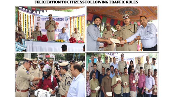 ट्रैफिक नियमों का पालन करने पर हैदराबाद पुलिस दे रही है मूवी टिकट