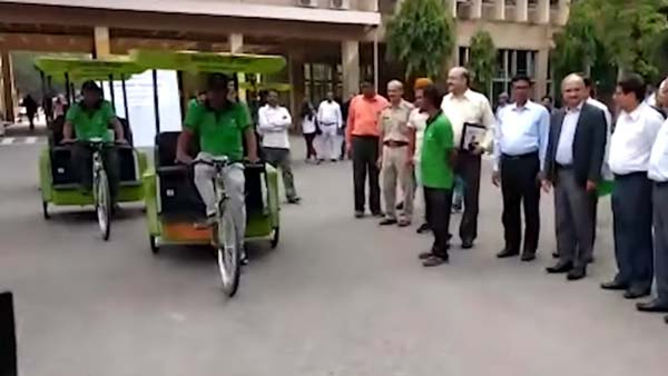 सोलर रिक्शा आईआईटी दिल्ली कैंपस जानिये कैसे काम करती है