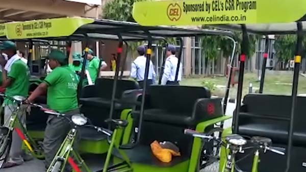 सोलर रिक्शा आईआईटी दिल्ली कैंपस जानिये कैसे काम करती है