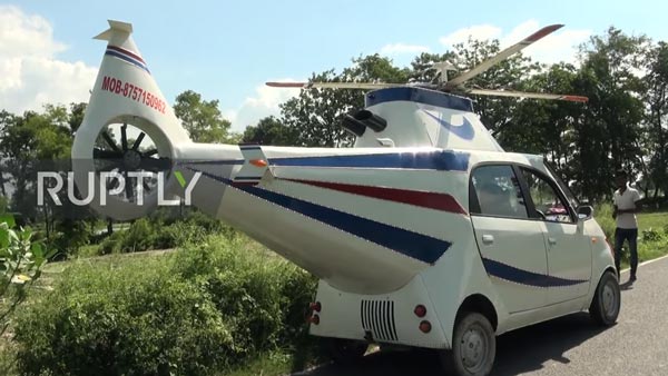 बिहार के युवा ने टाटा नैनो को बना दिया हेलीकॉप्टर, पायलट बनने का था सपना