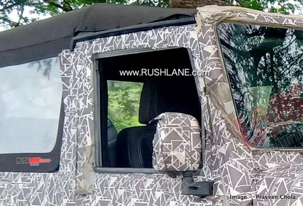 नई महिंद्रा थार को टेस्टिंग के दौरान किया गया स्पॉट, बीएस- 6 डीजल इंजन के साथ होगी उपलब्ध