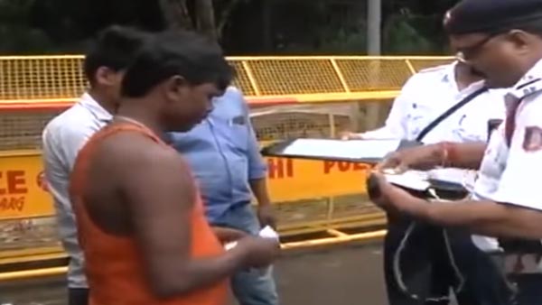 पटना में पुलिस वालों का कटा चलान, नए मोटर व्हीकल एक्ट के तहत हुई कारवाई
