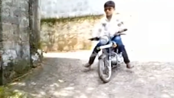 पिता ने बेटे के लिए बनाया इलेक्ट्रिक मिनी बुलेट, जानिये कैसे करता है काम
