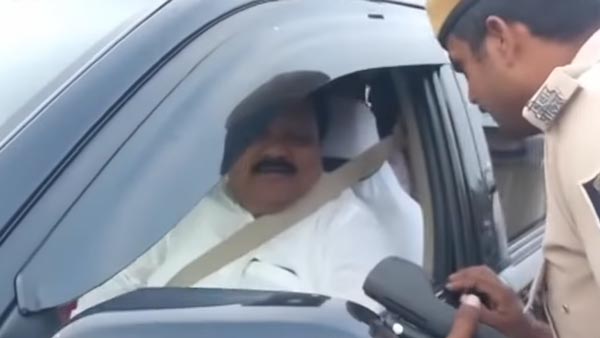 विधायक चल रहे थे काले शीशे वाली गाड़ी पर, ट्रैफिक पुलिस ने कर दिया चालान