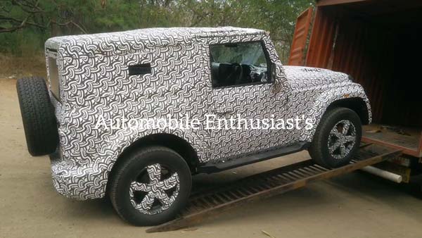 महिंद्रा थार बीएस6 टेस्टिंग के दौरान दोबारा दिखी, इंटीरियर की तस्वीरें आई सामने