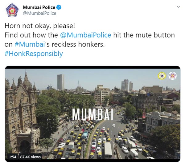 बेवजह हॉर्न बजने वालों की अब खैर नहीं, मुंबई पुलिस ने शुरू की यह अनोखी पहल