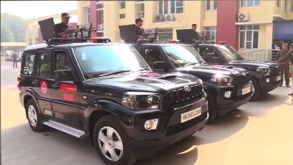 गुरुग्राम पुलिस को मिली नई आधुनिक गाड़ियां, अब महिंद्रा स्कॉर्पियो से होगी शहर की पेट्रोलिंग