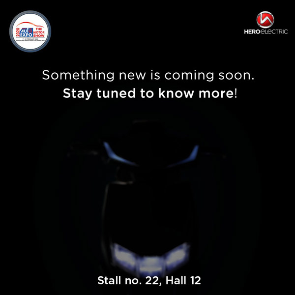 हीरो ने इलेक्ट्रिक स्कूटर का टीजर किया जारी, ऑटो एक्सपो 2020 में होगा खुलासा