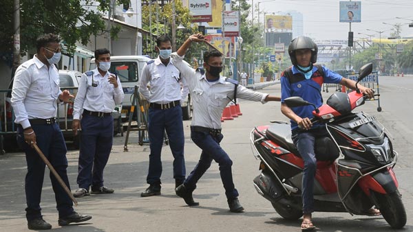 कोरोना वायरस लॉकडाउन नॉएडा पुलिस 1700 वाहन चालान जानकारी