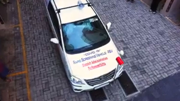 टोयोटा इनोवा क्रिस्टा को किया मॉडिफाई, कोरोना संक्रमित इलाकों की स्क्रीनिंग के लिए हो रही इस्तेमाल