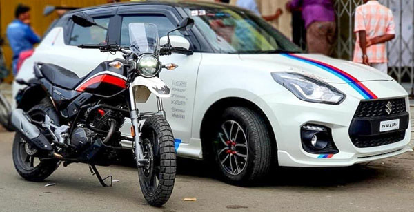 Maruti Suzuki Swift Modified: मारुति स्विफ्ट को बीएमडब्ल्यू एम डिवीजन की तरह किया मॉडिफाई