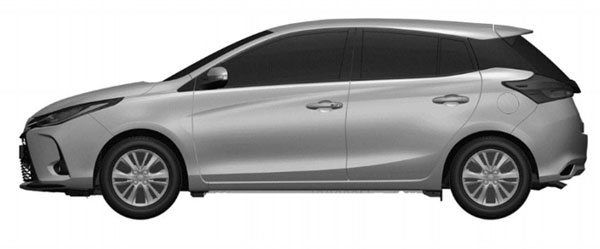 Toyota Yaris Facelift Patent Images: नई टोयोटा यारिस की पेटेंट इमेज आई सामने, देखें डिजाइन