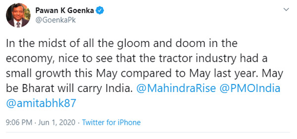 Mahindra Tractors Sales May 2020: महिंद्रा ट्रैक्टर्स की घरेलू बिक्री में इस माह आई 2 प्रतिशत की बढ़त