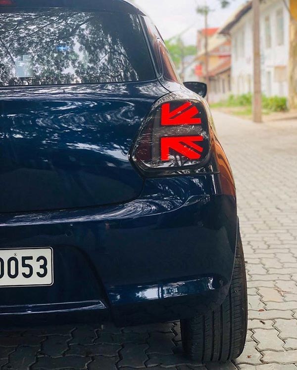 Maruti Swift With Mini Cooper Taillights: मारुति स्विफ्ट में लगाई मिनी कूपर जैसी टेललाइट