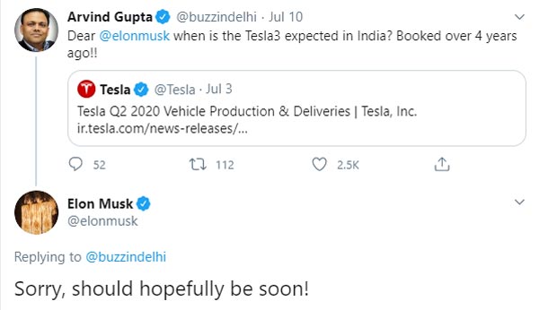 Tesla Model 3 Soon To Arrive In India: टेस्ला माॅडल 3 जल्द होगी भारत में लाॅन्च, ईलान ने किया खुलासा