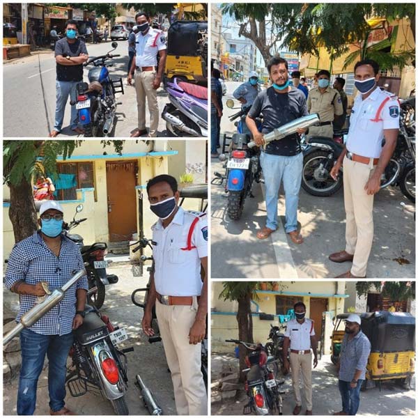 Bikes With Loud Exhaust Fined: रॉयल एनफील्ड बाइक लाउड एग्जॉस्ट मॉडिफाई सायबराबाद पुलिस जुर्माना