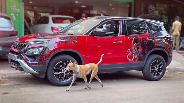 Tata Harrier With Deadpool Venom Wrap: टाटा हैरियर का डेडपूल वैनम रैप से शानदार कस्टमाइजेशन