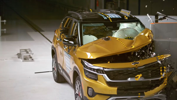Kia Seltos US Spec Crash Test: किया सेल्टोस को अमेरिकी क्रैश टेस्ट मे मिली टाॅप रेटिंग, जानें