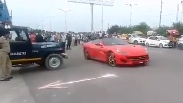 Ferrari California Seized For Performing Stunt: कानपुर पुलिस फरारी कार जब्त स्टंट जानकारी