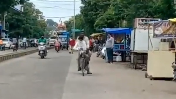 बेटे को परीक्षा दिलाने पिता ने साइकिल से तय किया 105 किमी का सफर