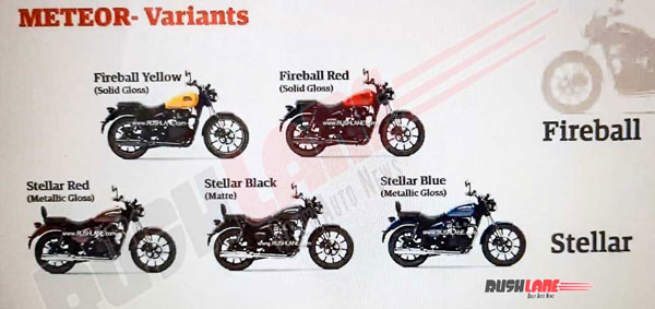 Royal Enfield Meteor 350: रॉयल एनफील्ड मिटिओर 350 वैरिएंट, रंग विकल्प जानकारी आई सामने