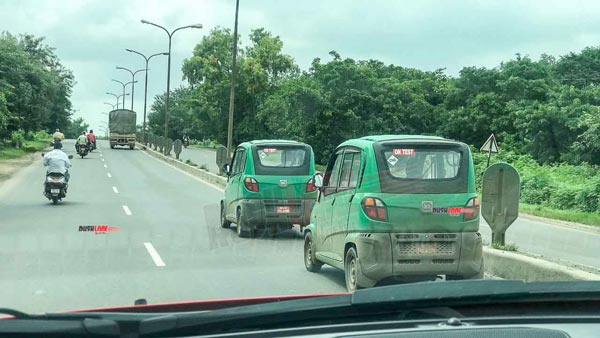 Bajaj Qute BS6 CNG Spied Testing: बजाज क्यूट बीएस6 सीएनजी टेस्टिंग के दौरान दिखी, देखें तस्वीरें