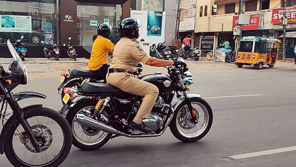 Cop Buys Royal Enfield Interceptor 650: महिला पुलिस खरीदी रॉयल एनफील्ड बाइक कारण Cop Buys Royal Enfield Interceptor 650: महिला पुलिस खरीदी रॉयल एनफील्ड बाइक कारण