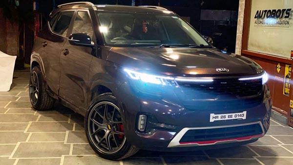 Kia Seltos Modification: किया सेल्टोस बॉडी रैप व नए अलॉय व्हील में लग रही इतनी शानदार