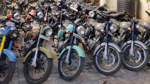 एक पुलिसकर्मी ने मोटरसाइकिल चुराने वाले 10 चोरों को पकड़ा, 26 रॉयल एनफील्ड बरामद