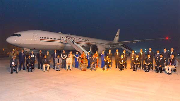 President Inaugurates Air India One: राष्ट्रपति राम नाथ कोविंद ने एयर इंडिया वन में पहली बार किया सफर President Inaugurates Air India One: राष्ट्रपति राम नाथ कोविंद ने एयर इंडिया वन में पहली बार किया सफर