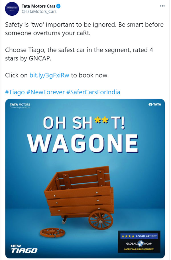 Tata Takes a Dig At Wagon-R: अब टाटा ने मारुति सुजुकी की खींची टांग, वैगनआर पर किया यह पोस्ट